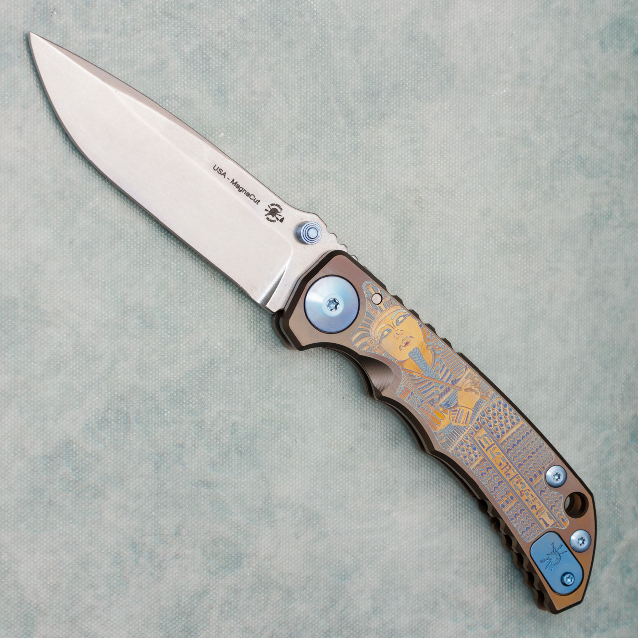 Spartan Blades Harsey Folder SHF 2025 King Tut Titanium Handle