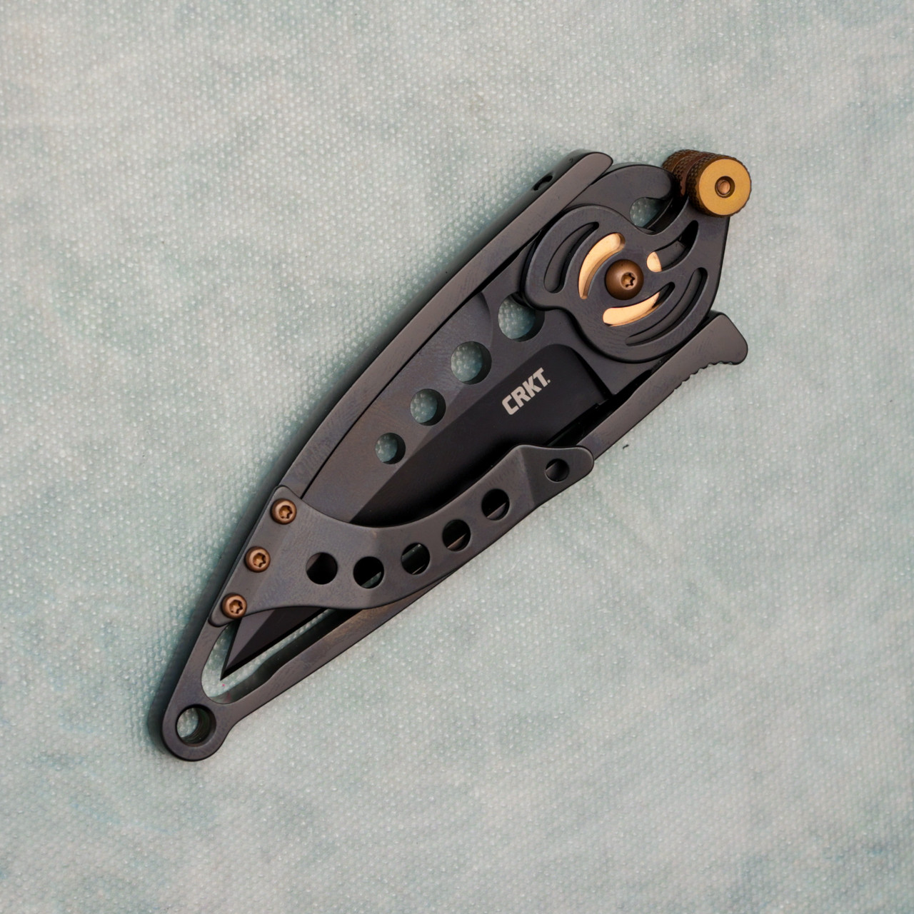 Columbia River Knife & Tool CRKT Van Hoy Snap Lock Black Stainless