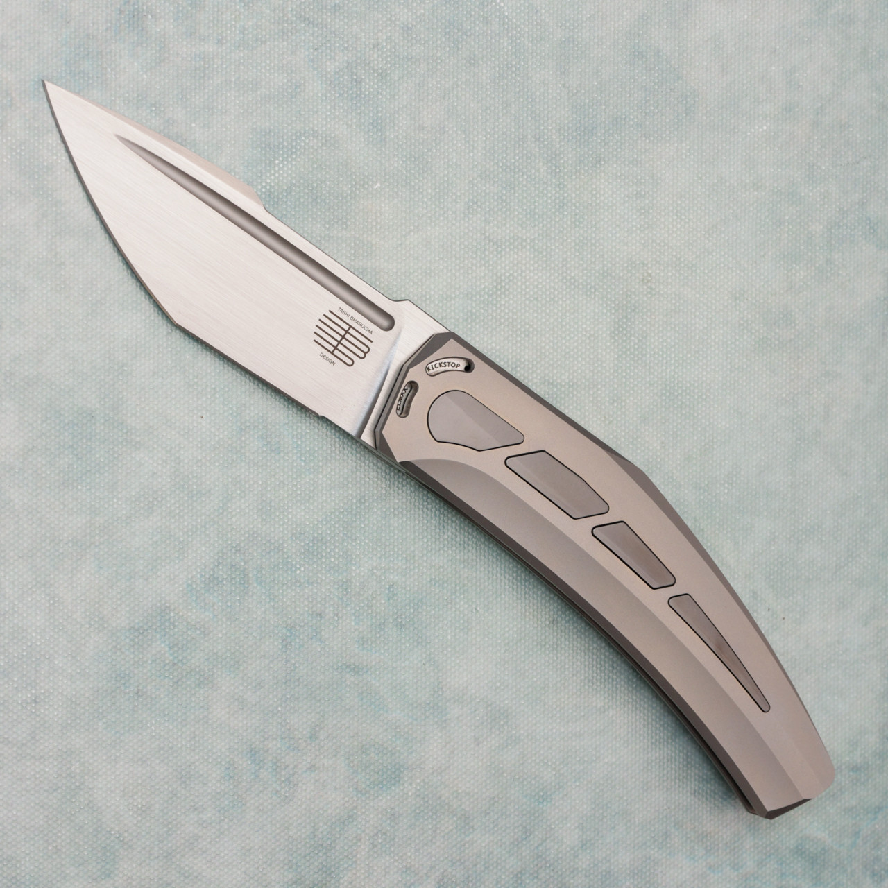 Tashi Bharucha Large Krypton Kickstop Flipper Titanium Handle w