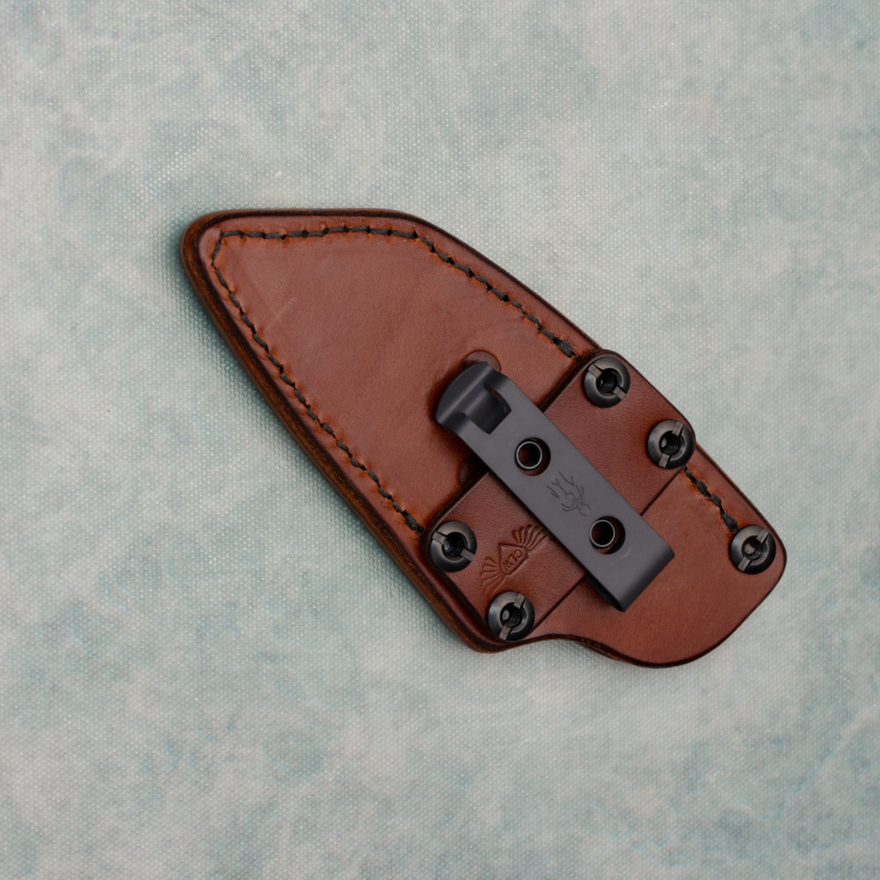 Tactile Knife Co. Chattanooga Leather Works Red hawk Fixed Blade