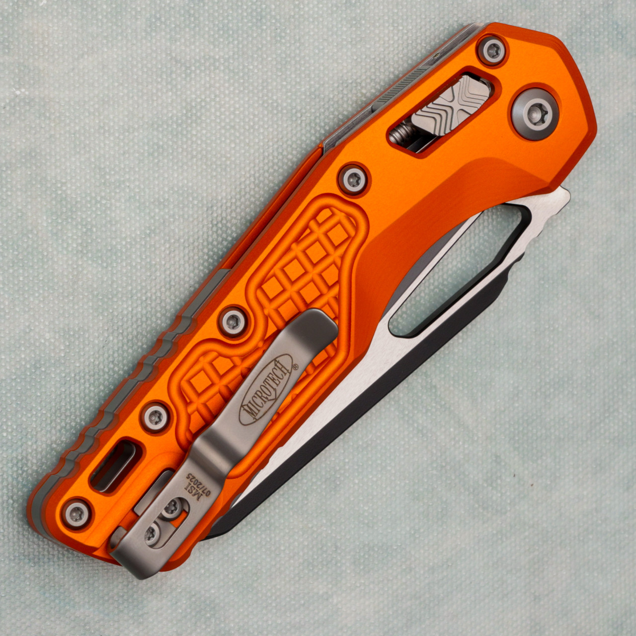 Microtech MSI RAM-LOK Frag Orange Aluminum Handle Standard 210