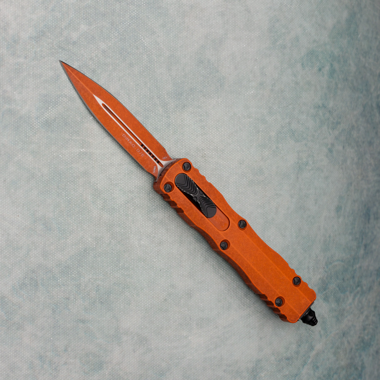 Microtech Dirac D/E Weathered Orange Standard 225-1WOR | American