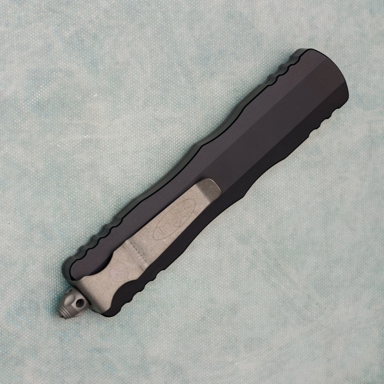 Microtech Dirac Delta D/E Black Handle Apocalyptic Double Full