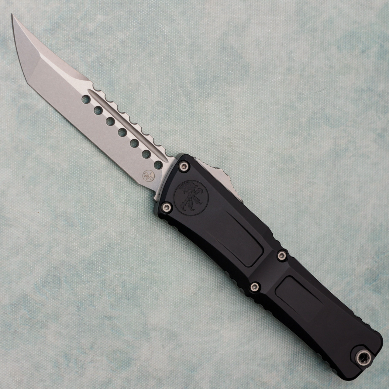 Microtech Combat Troodon Gen III Hellhound Black Handle Stonewash