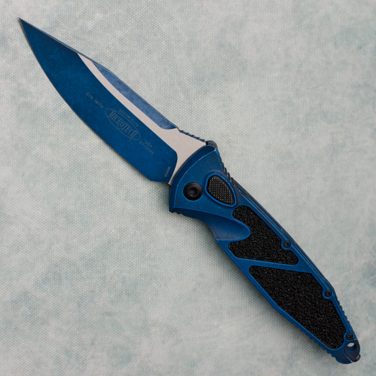 【美品】ATOMIC BLUESTAR DEMO ELITE 164cm Microtech Socom Elite Auto S/E Weathered Blue Standard 160A-1WBL