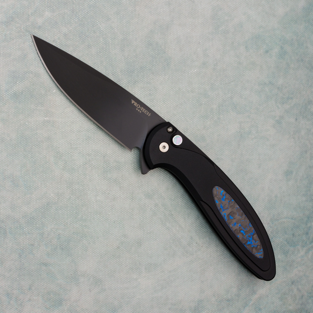 Pro-Tech Cambria 2 Flipper Button Lock Black Aluminum Handles w