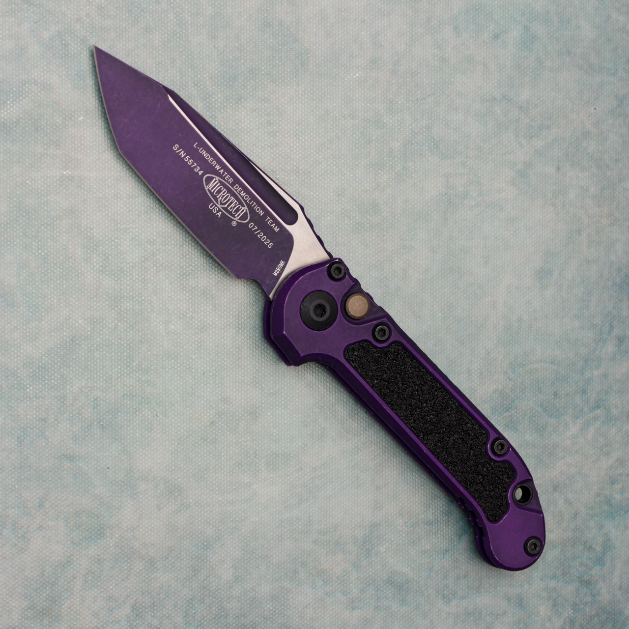 Microtech LUDT T/E Gen III Weathered Purple Standard 1136-1WPU