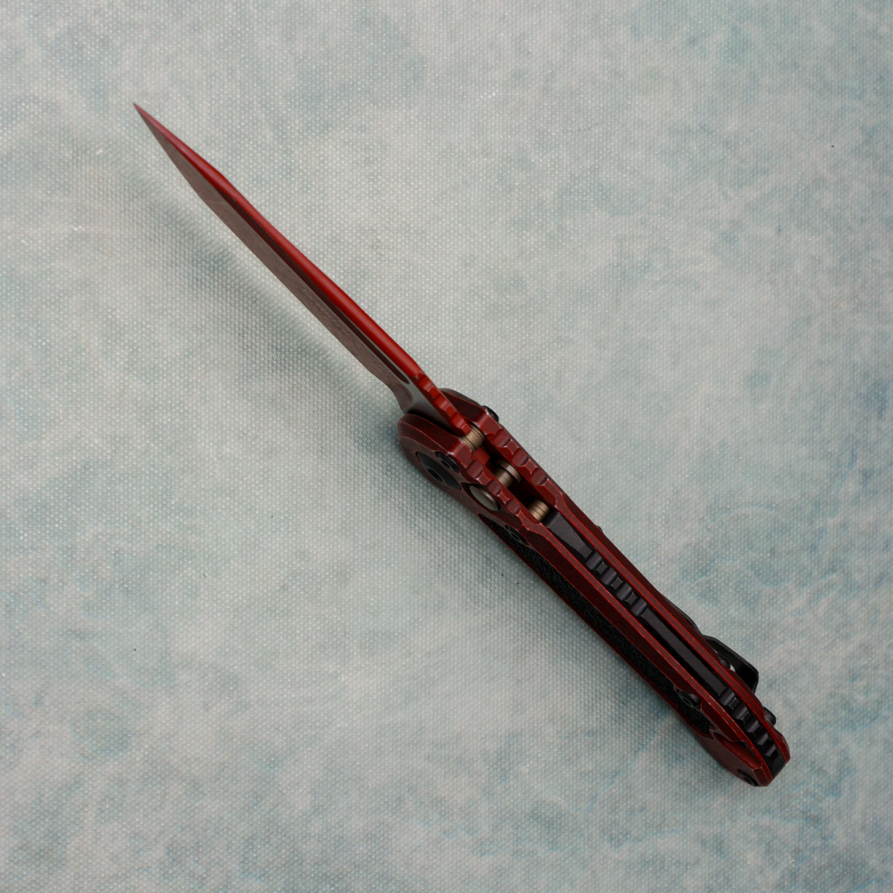 Microtech LUDT T/E Gen III Weathered Crimson Standard 1136-1WCM