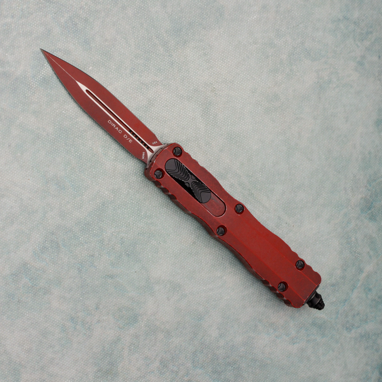 Microtech Dirac D/E Weathered Crimson Standard 225-1WCM | American
