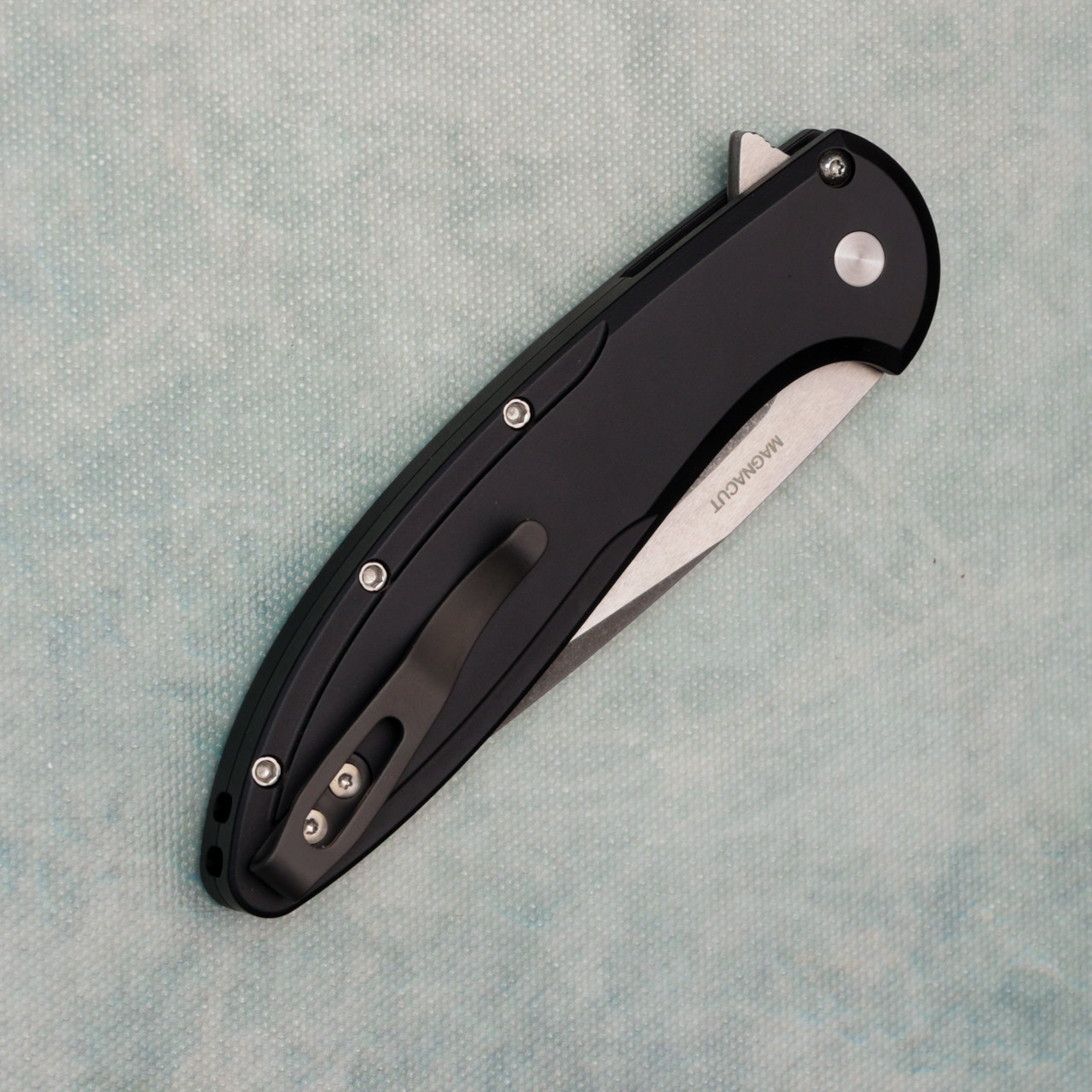 Pro-Tech Cambria 2 Flipper Button Lock Black Aluminum Handles w