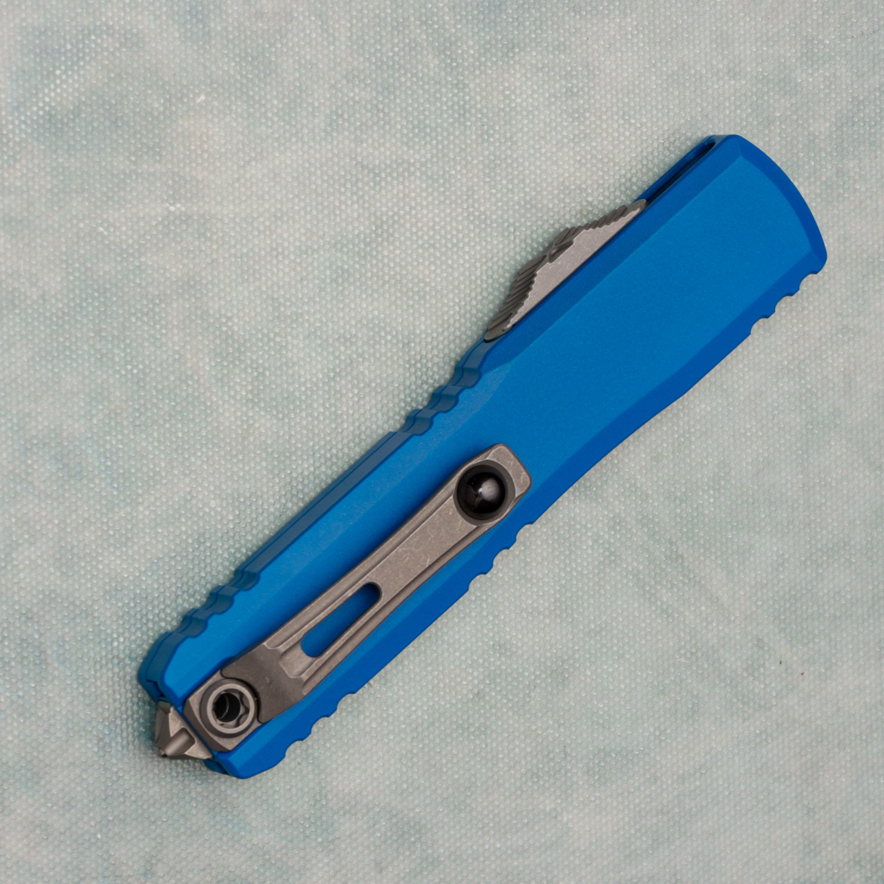 Microtech Ultratech Gen III ZBP S/E Blue Handle Apocalyptic