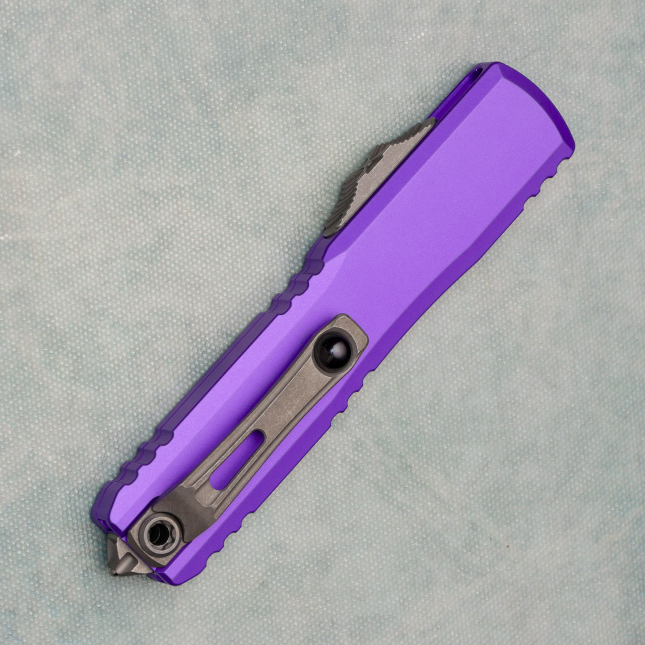 Microtech Ultratech Gen IV D/E Purple Handle Apocalyptic Standard