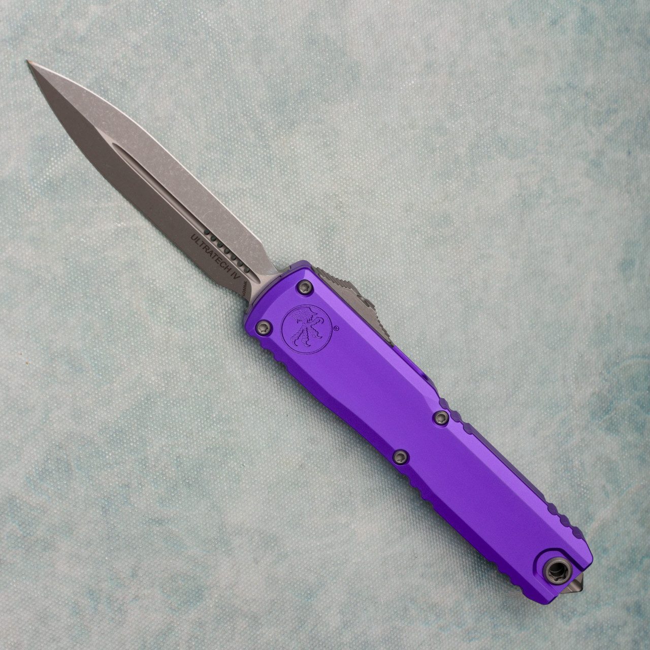 Microtech Ultratech Gen IV D/E Purple Handle Apocalyptic Standard