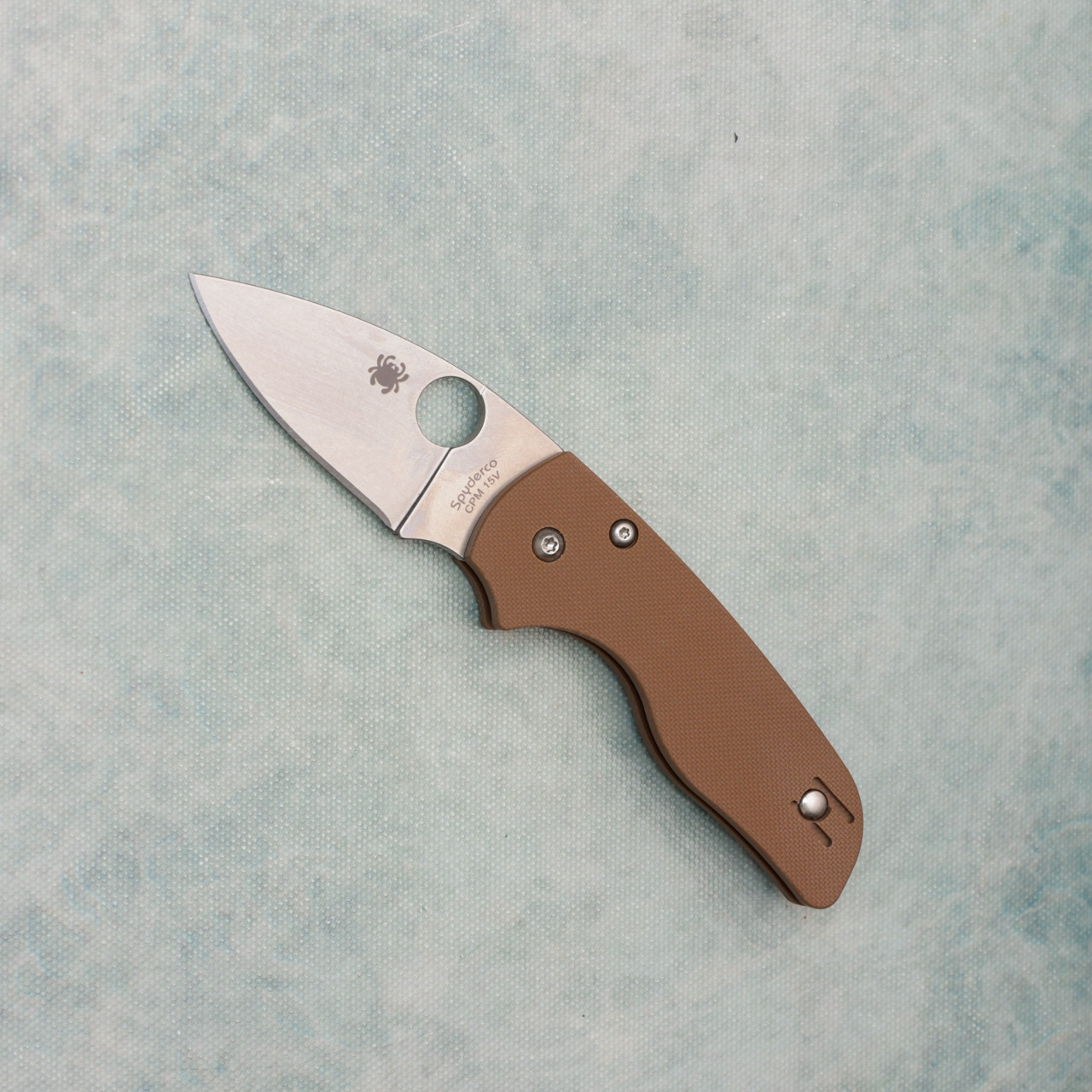 Spyderco Lil' Native Compression Lock Folder Brown G10 Handle