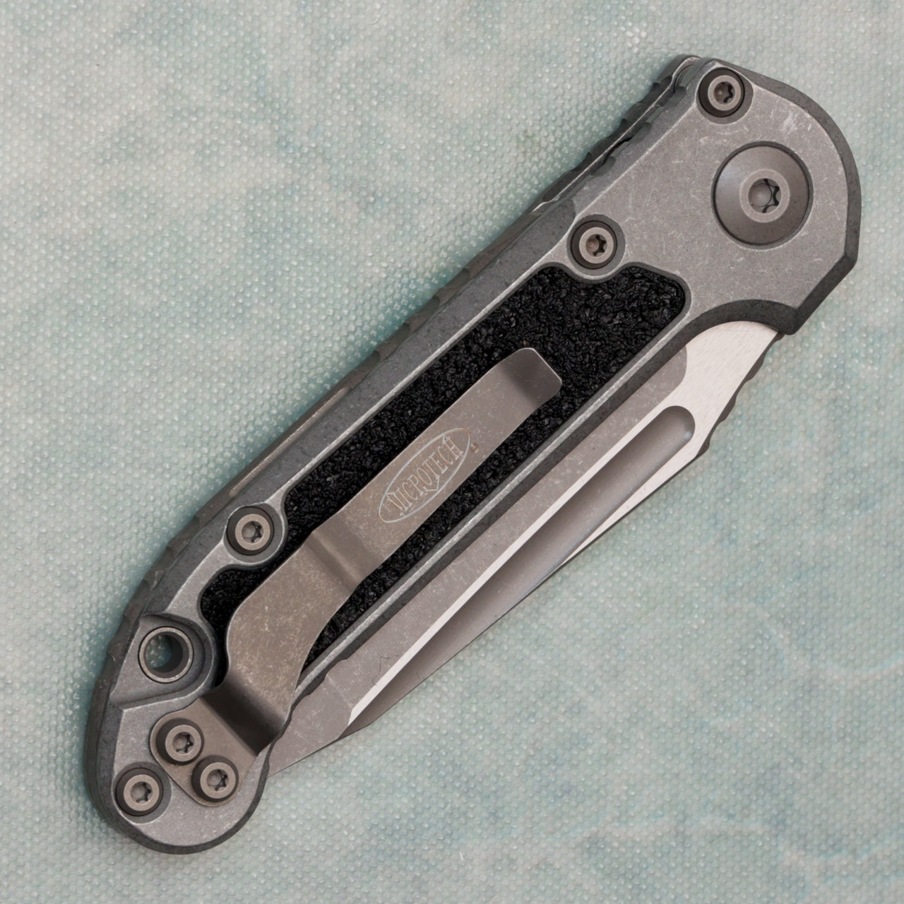 Microtech LUDT T/E Gen III Weathered Metal Apocalyptic Standard