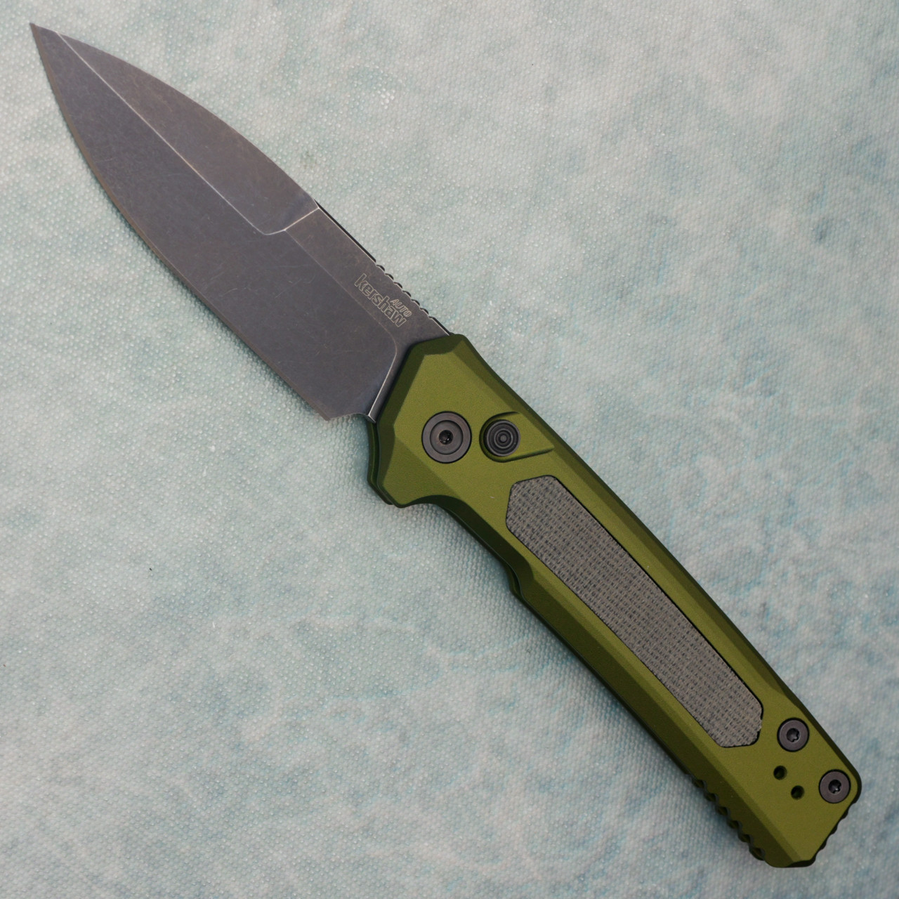 Kershaw Launch 22 Auto OD Green Aluminum Handle w/ Black Canvas