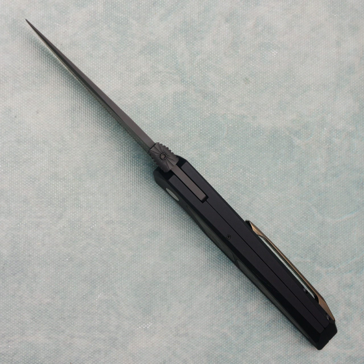 Pro-Tech Harkins ATAC D/A Auto Black Handle w/ Marbled Carbon