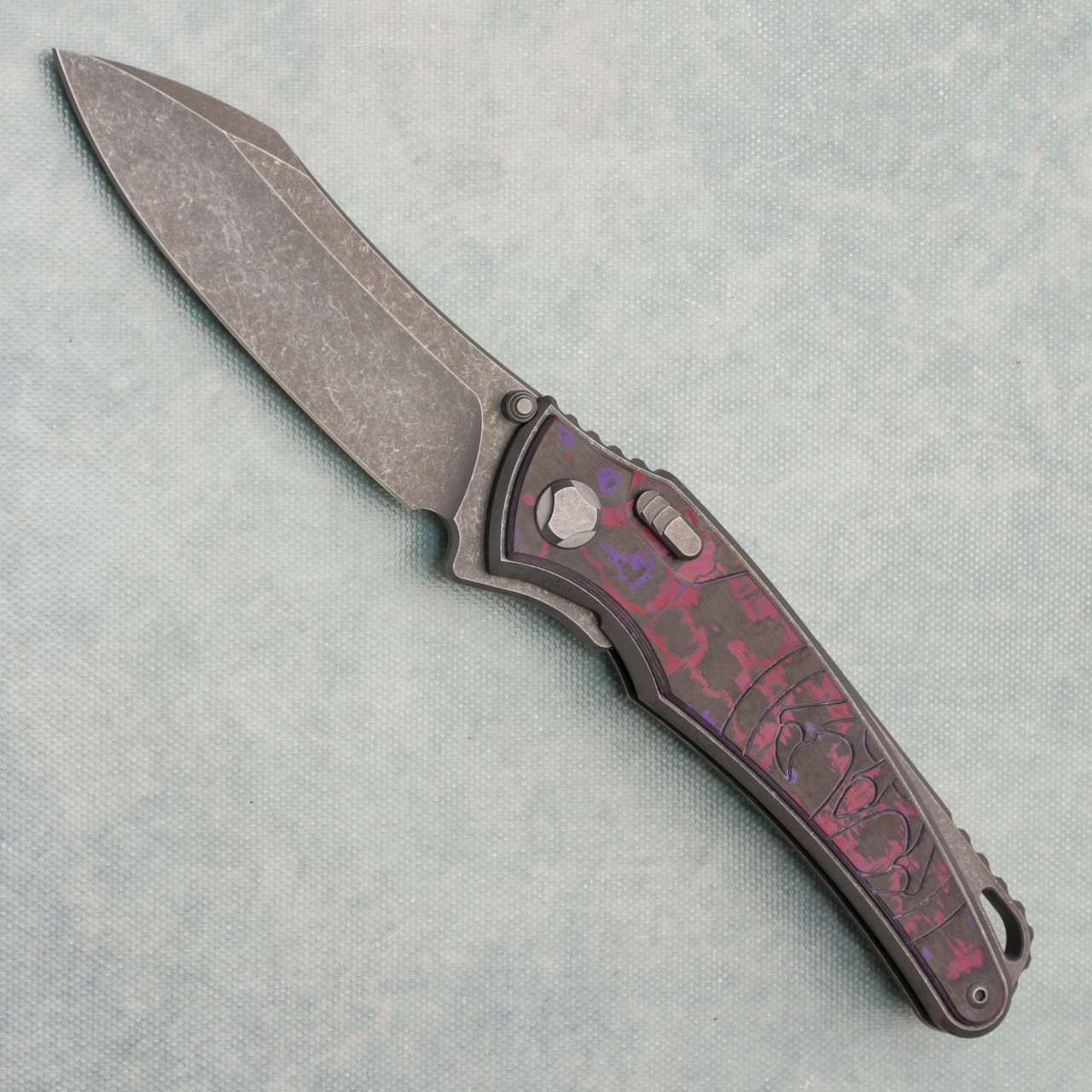 G&G Hawk Talon Hawk Lock w/Toggle Detent Titanium Handle w/ Purple