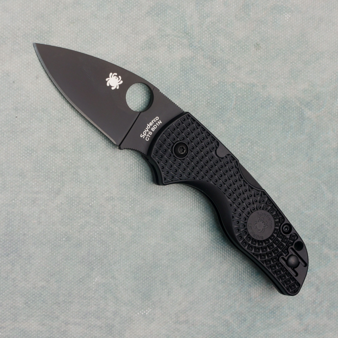 Spyderco Lil' Native Lightweight Lockback Folder Black FRN Handle
