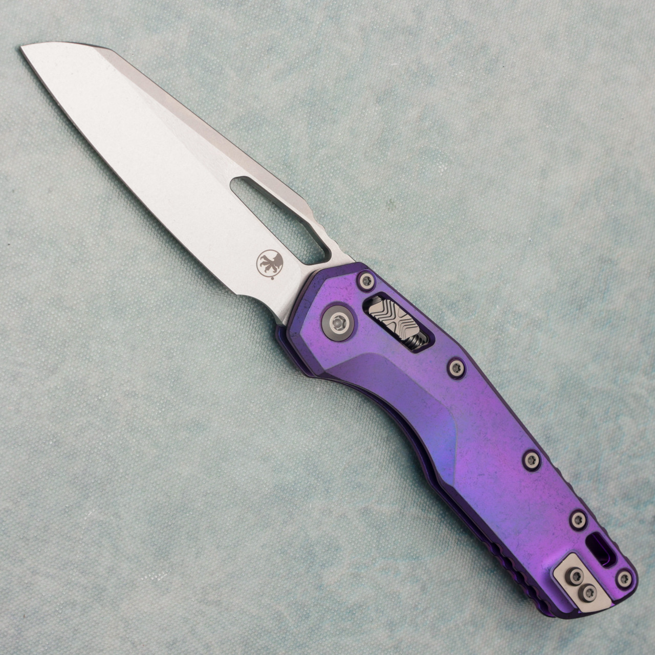Microtech Marfione Select MSI RAM-LOK Purple Haze Titanium Handle