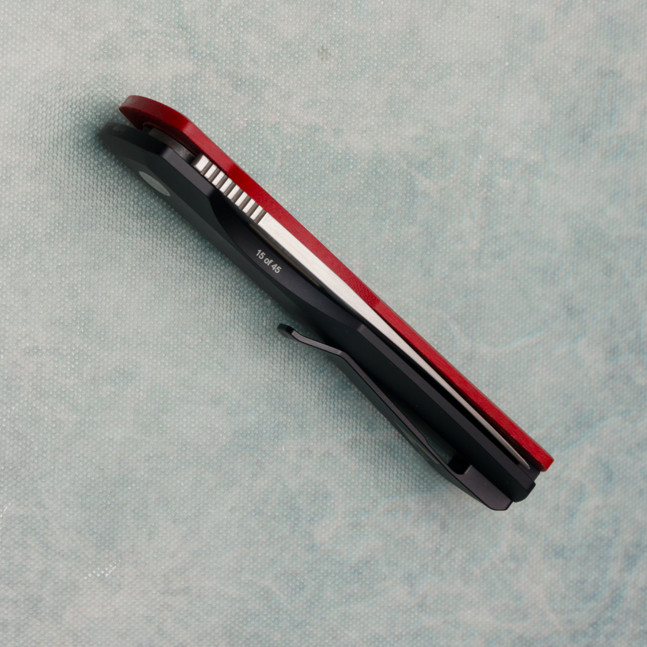 Pro-Tech Vero Synapse Black Aluminum Back Handle w/ Red Linen