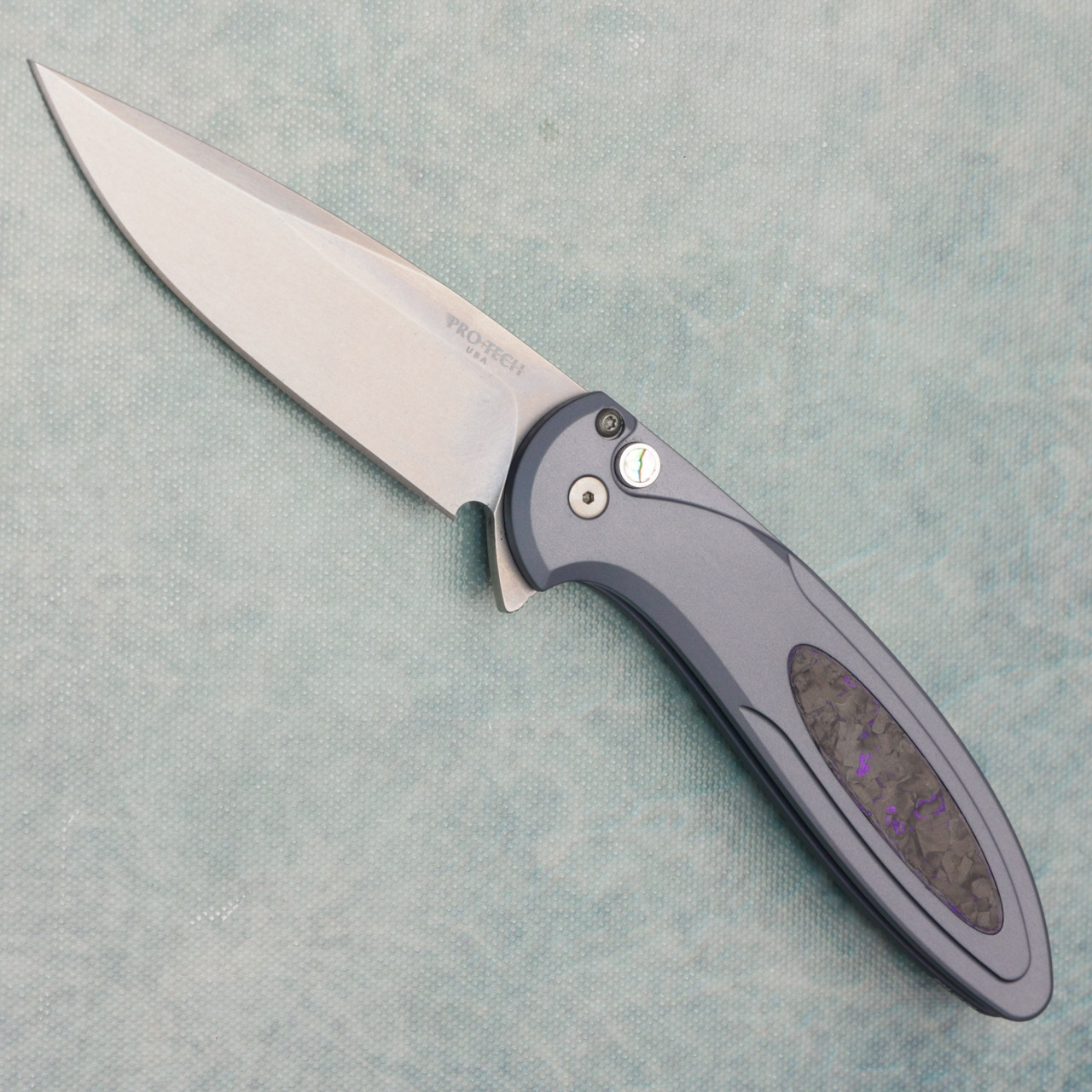 Pro-Tech Cambria 2 Flipper Button Lock Grey Aluminum Handles w