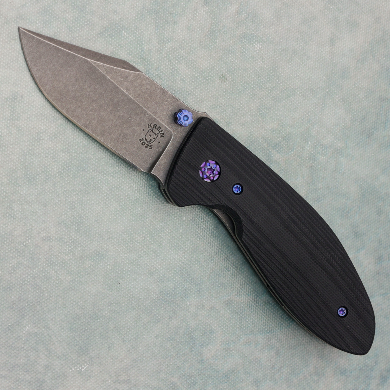 コロナー/グリン Jason Clark Custom Model 3 G-Carta Handle w/ Zirc Bolster