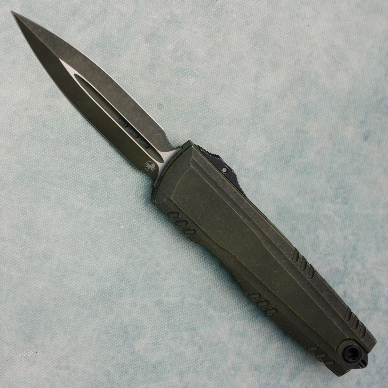 Microtech Luminary ZBP Weathered Grenade Green Standard Signature