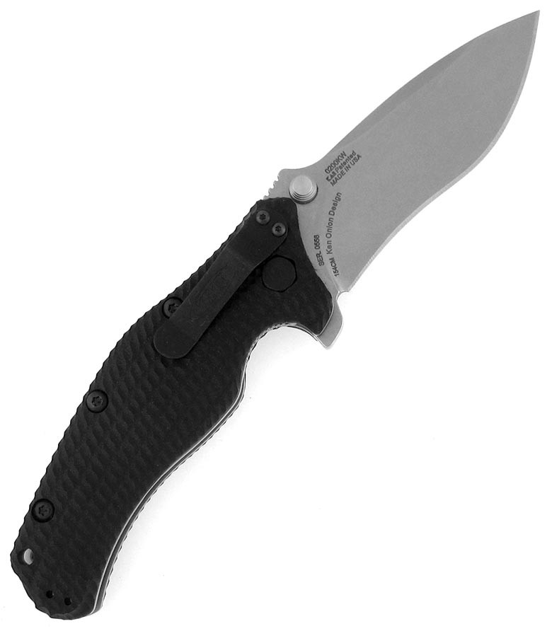 Zero Tolerance 0200KW Ken Onion Military Folder Black G-10 Satin
