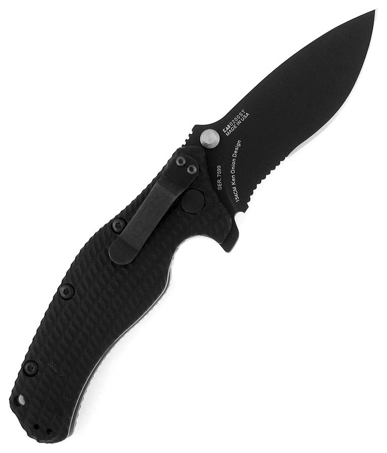 Zero Tolerance 0200ST Ken Onion Military Folder Black G-10