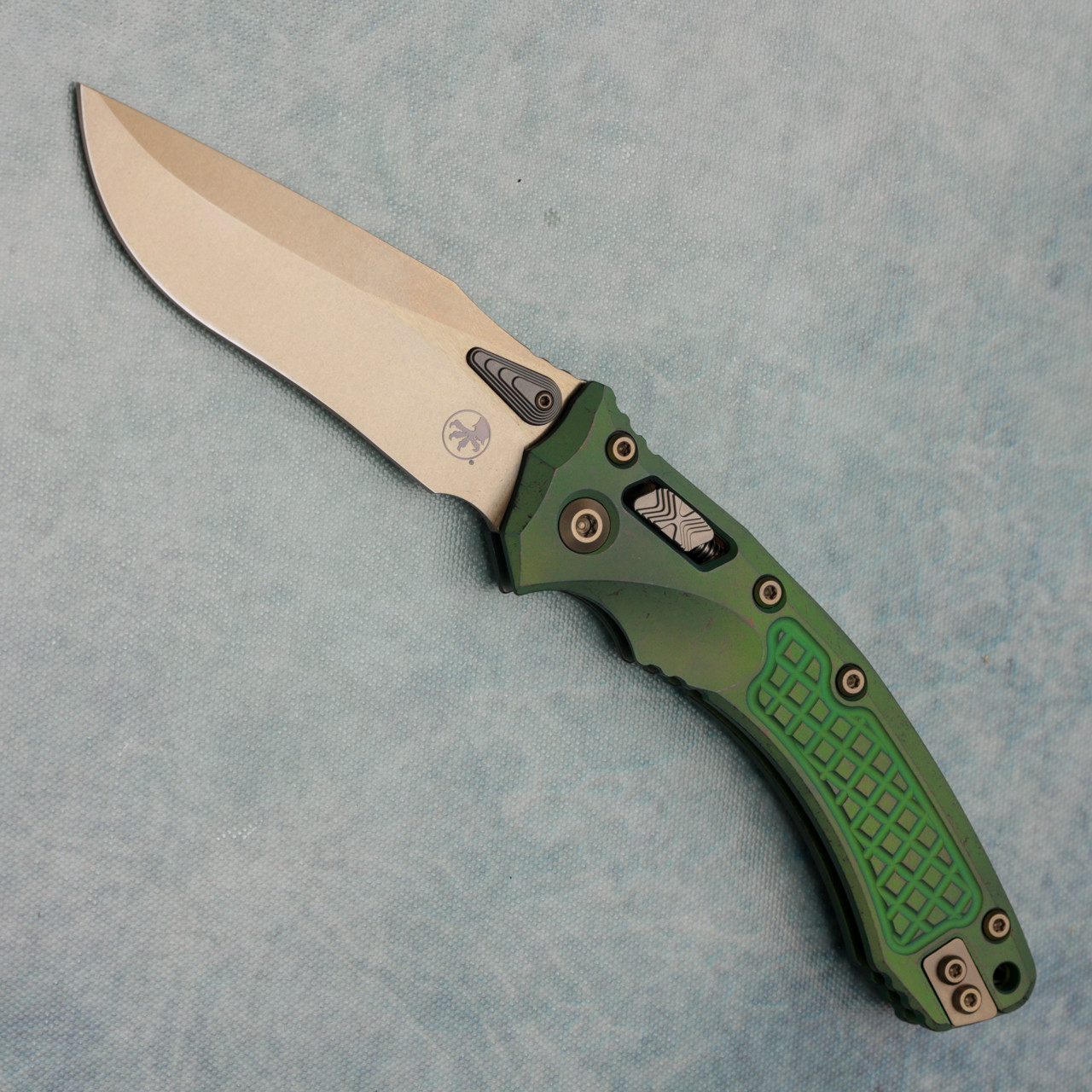 Microtech Marfione Select Amphibian RAM-LOK S/E Antique Green Frag