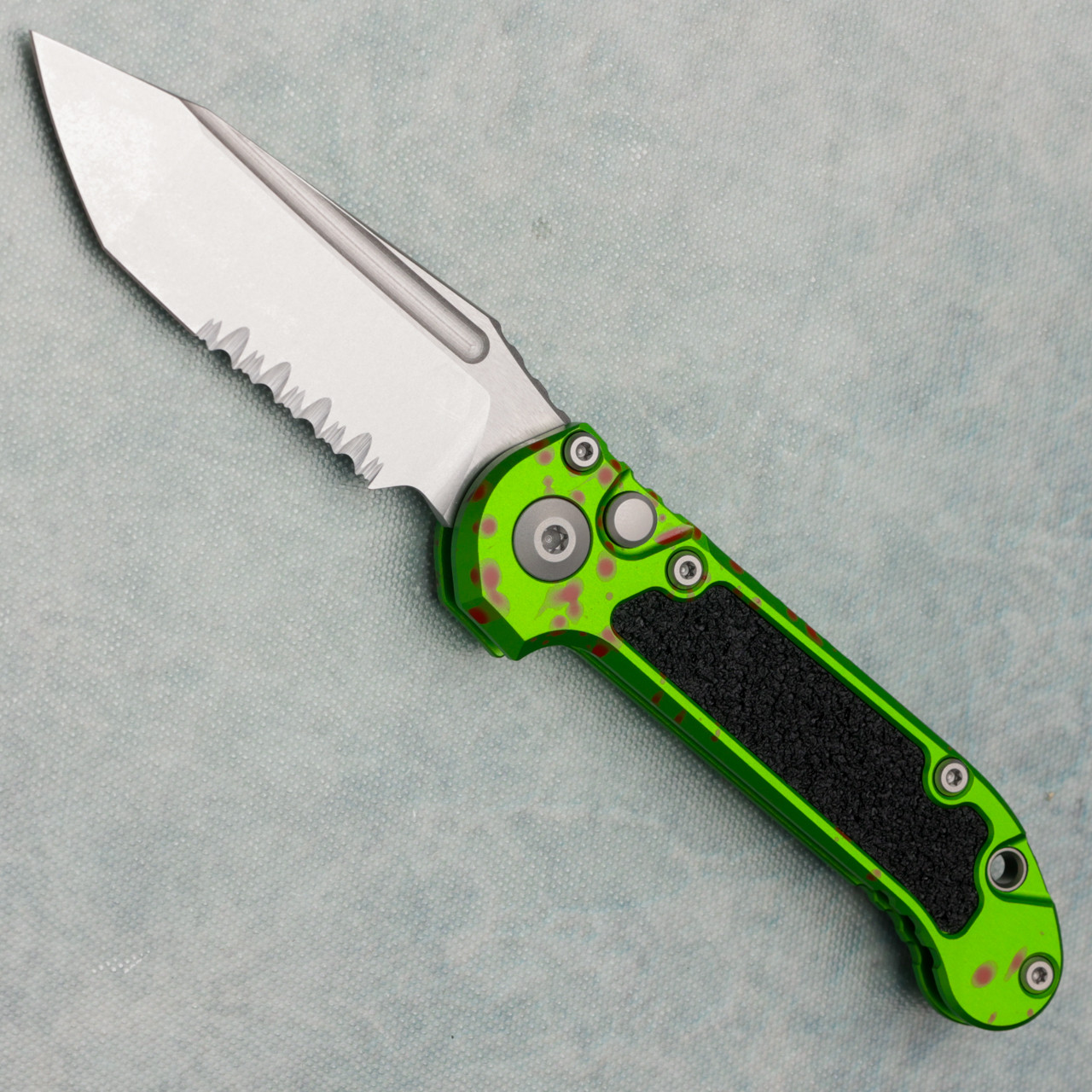 Microtech LUDT T/E Gen III Zombie-Tech Stonewash Part Serrated