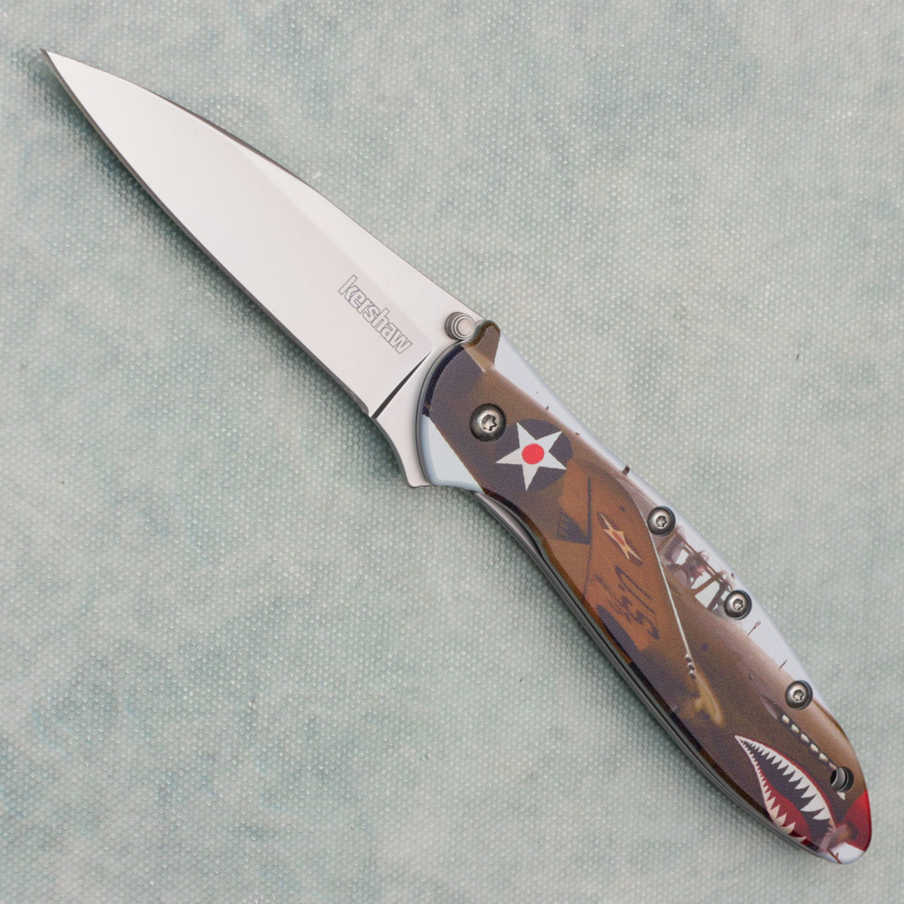 Kershaw Leek Assisted Liner Lock Fighter Pilot Aluminum Handle