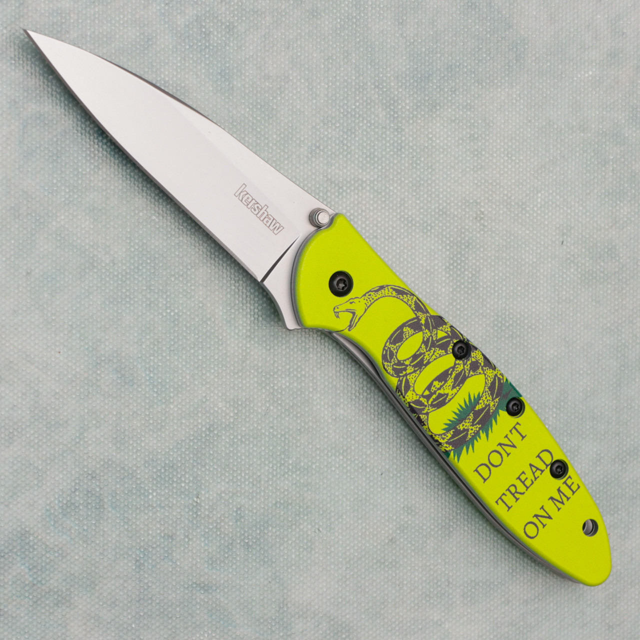 Kershaw Leek Assisted Liner Lock Gadsden Flag Aluminum Handle Bead