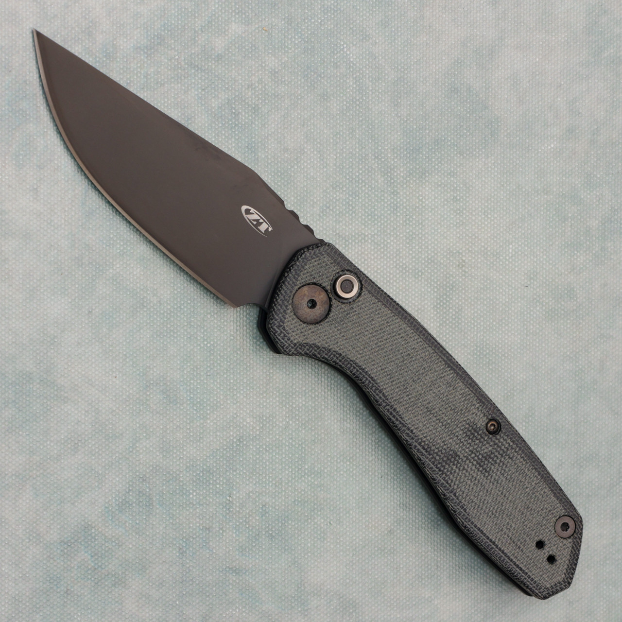 Zero Tolerance 0512BLK Auto Black Canvas Micarta/Black Titanium
