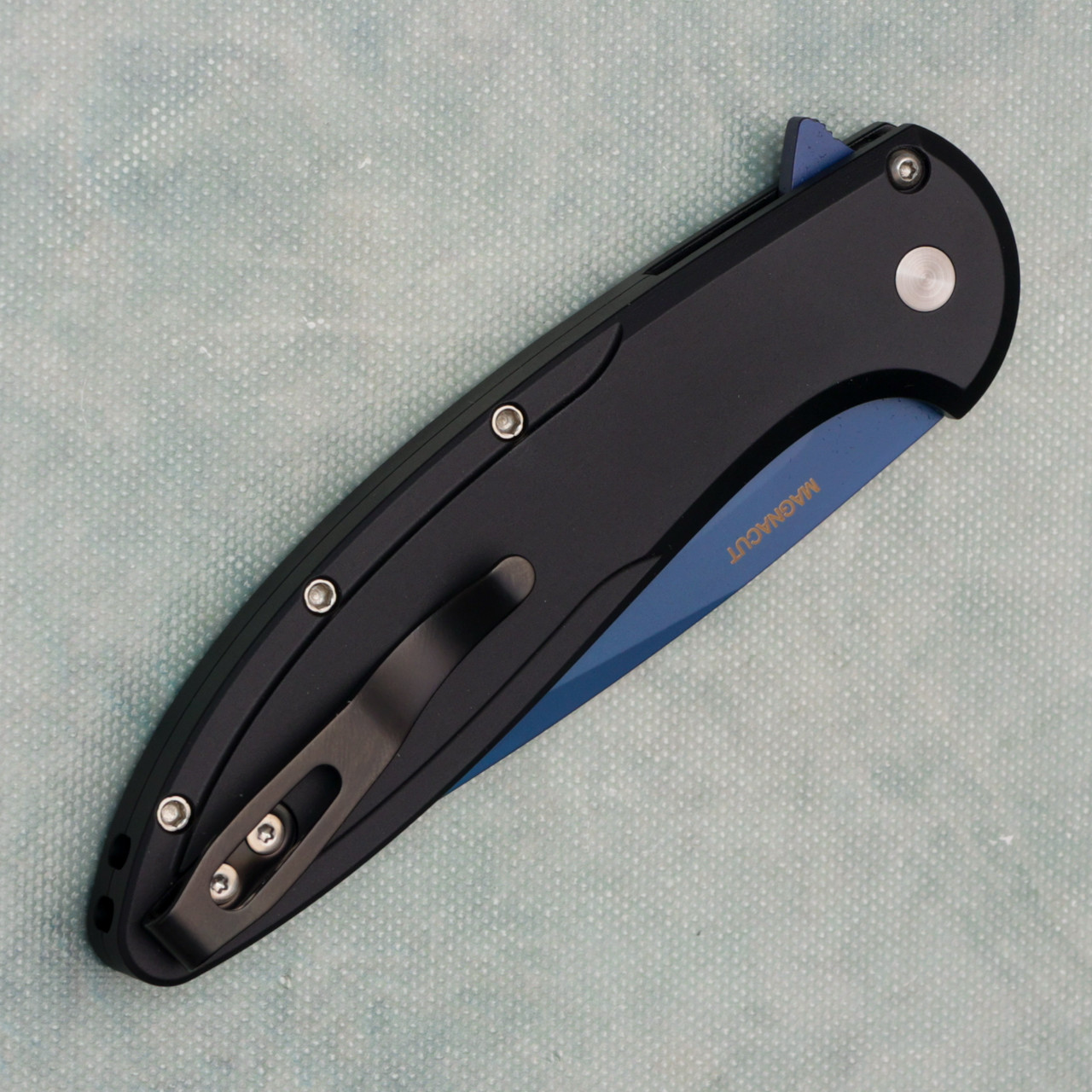 Pro-Tech Cambria 2 Flipper Button Lock Black Aluminum Handles w