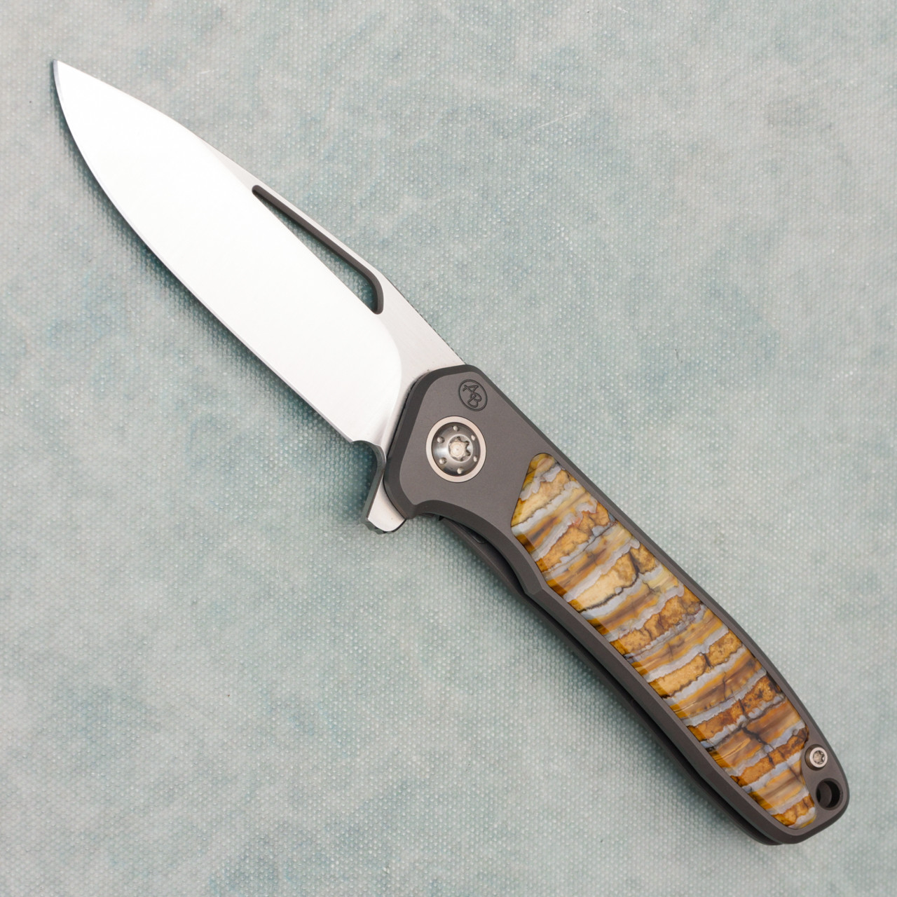 Arno Bernard Imamba Frame Lock Titanium Handles w/ Mammoth Molar