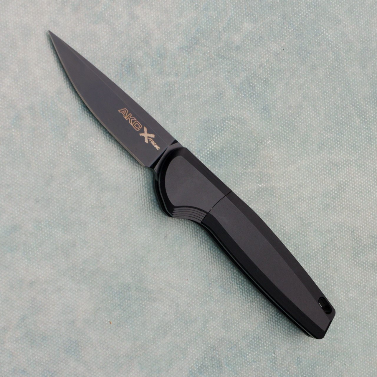 AKC X-treme Spy Bolster Release Auto Black Handle Black Blade SPY