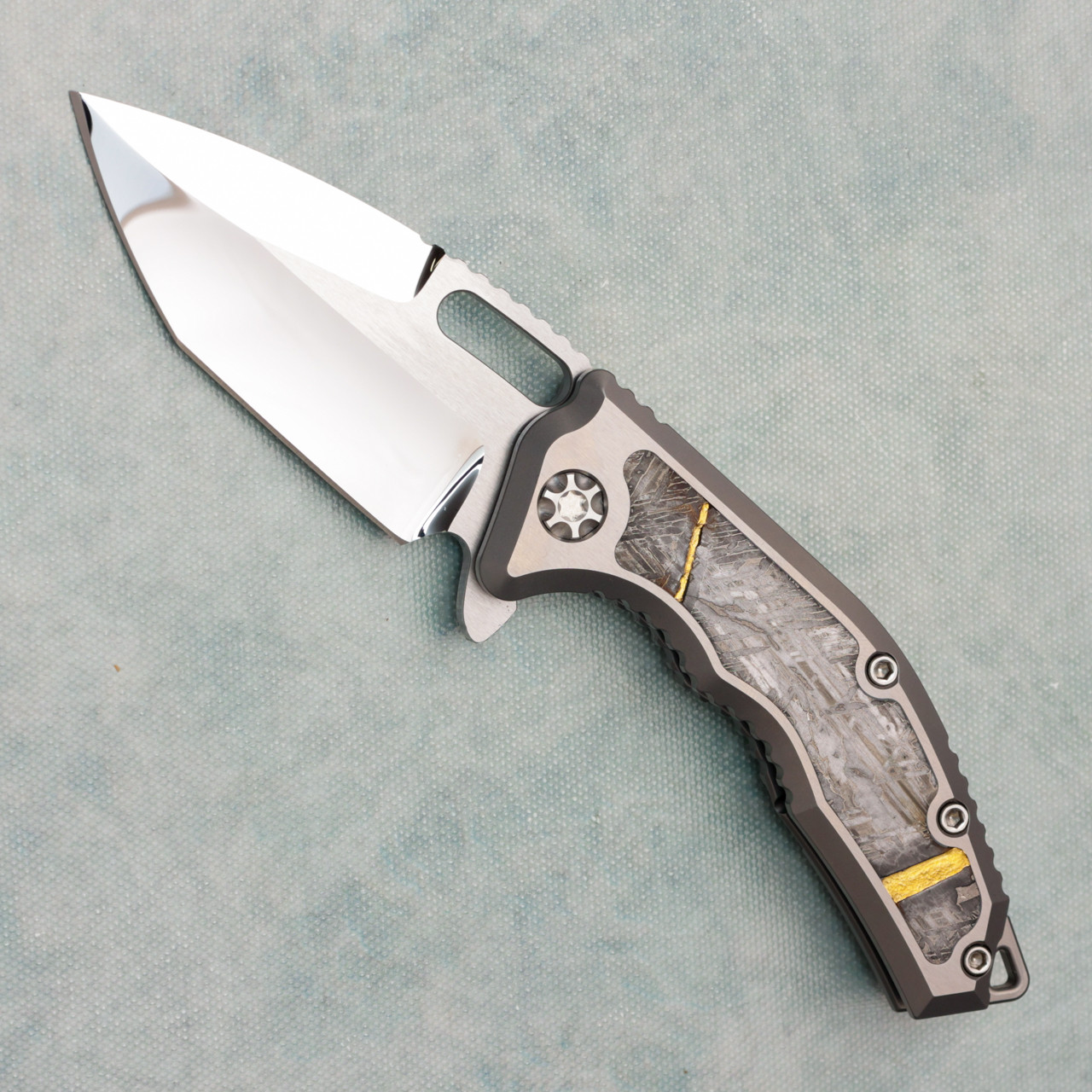 Heretic Knives Custom Medusa Manual Tanto Hefted Titanium Handle w