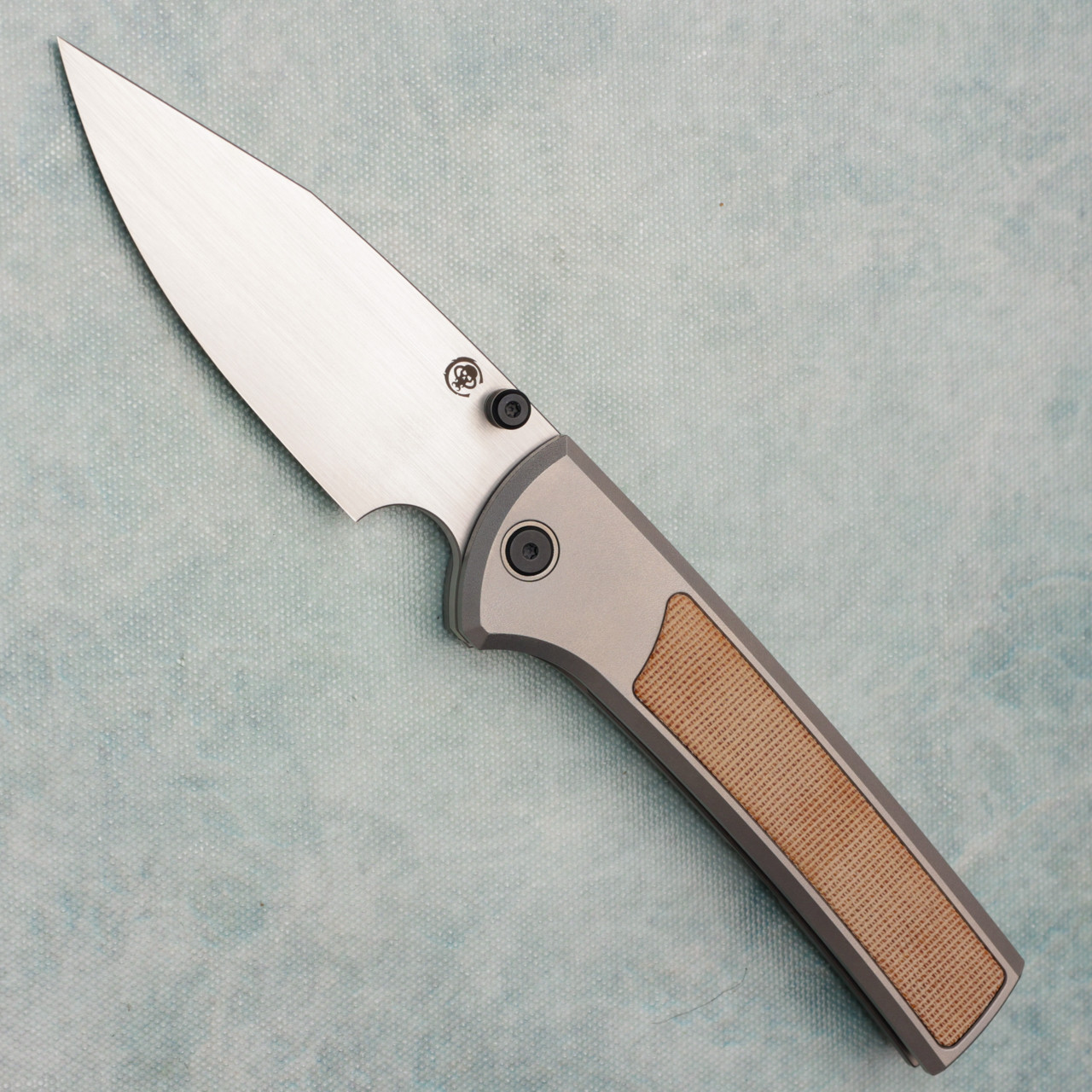 Chaves Knives Scapegoat 229 Integral Titanium Handles w/ Brown