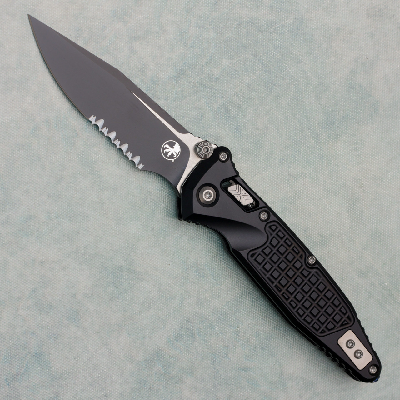 Microtech Socom Ram-Lok Black Frag Aluminum Handle Part Serrated