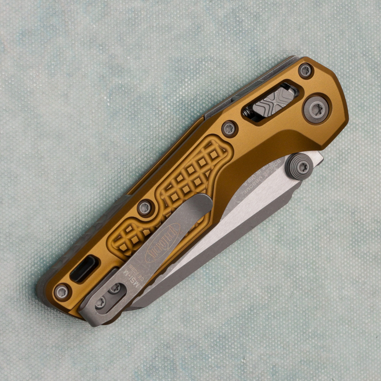 レオ吉 極美品！Marfix C3-RH ATEC Microtech MSI Mini RAM-LOK Frag Tan Aluminum Handle Apocalyptic
