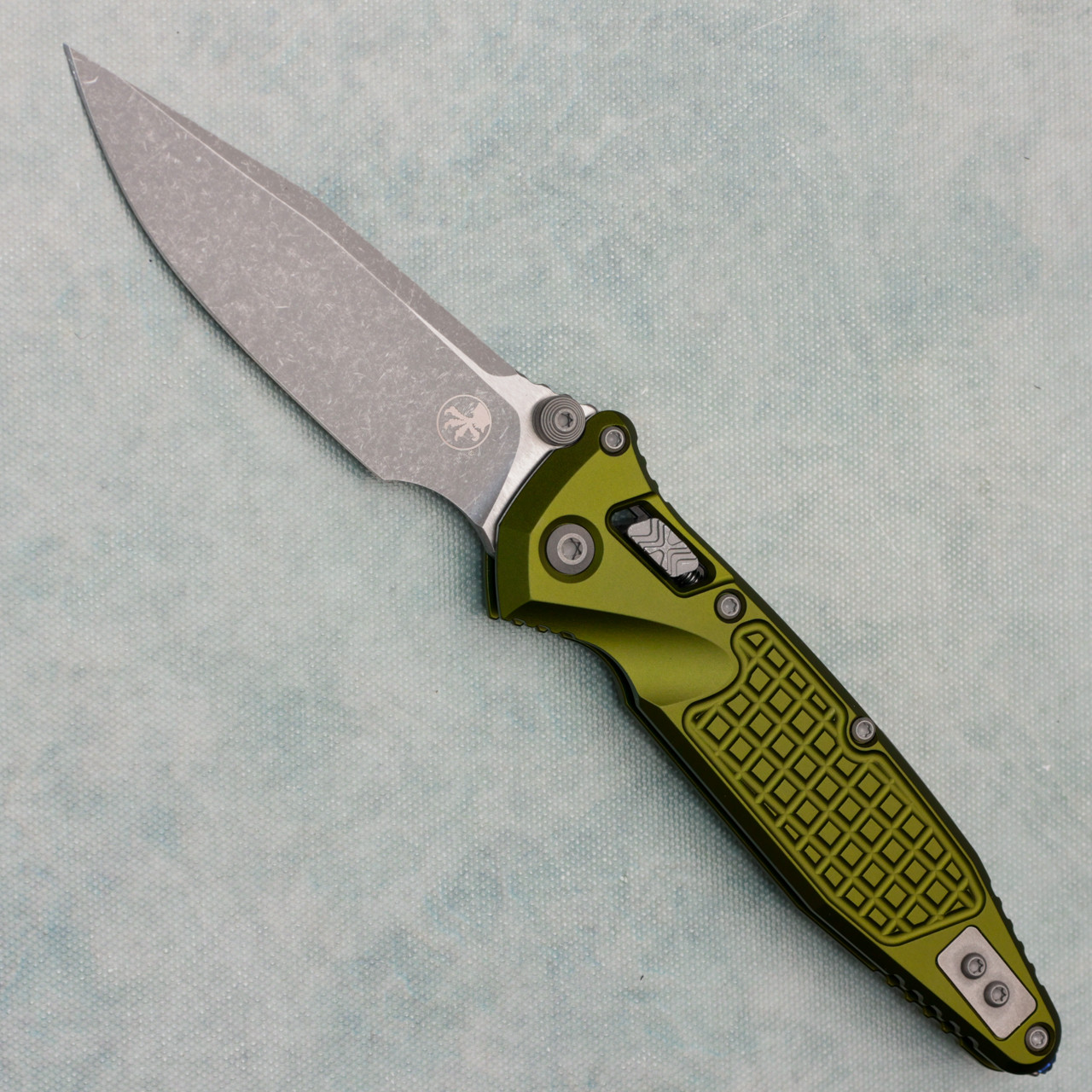 Microtech Socom Ram-Lok Frag OD Green Aluminum Handle Apocalyptic