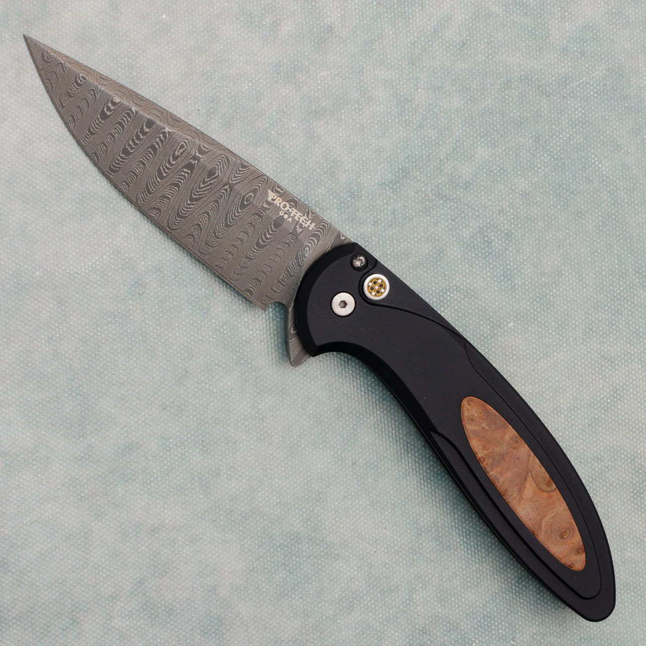 Pro-Tech Cambria 2 Flipper Button Lock Black Aluminum Handles w