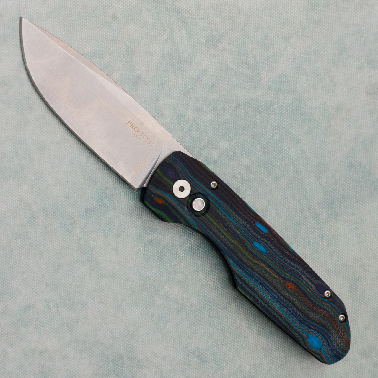 Pro-Tech Vero Synapse Black Aluminum Back Handle w/ Starry Night G