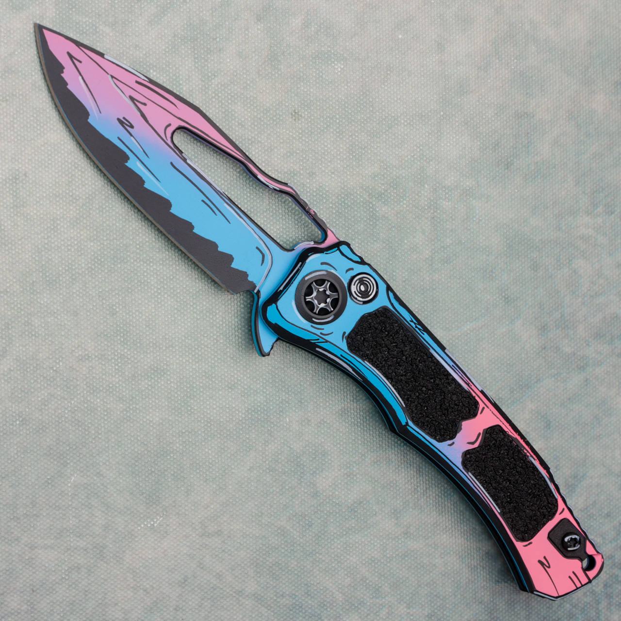 Heretic Knives Wraith V4 Manual Clip Point Cotton Candy Cel