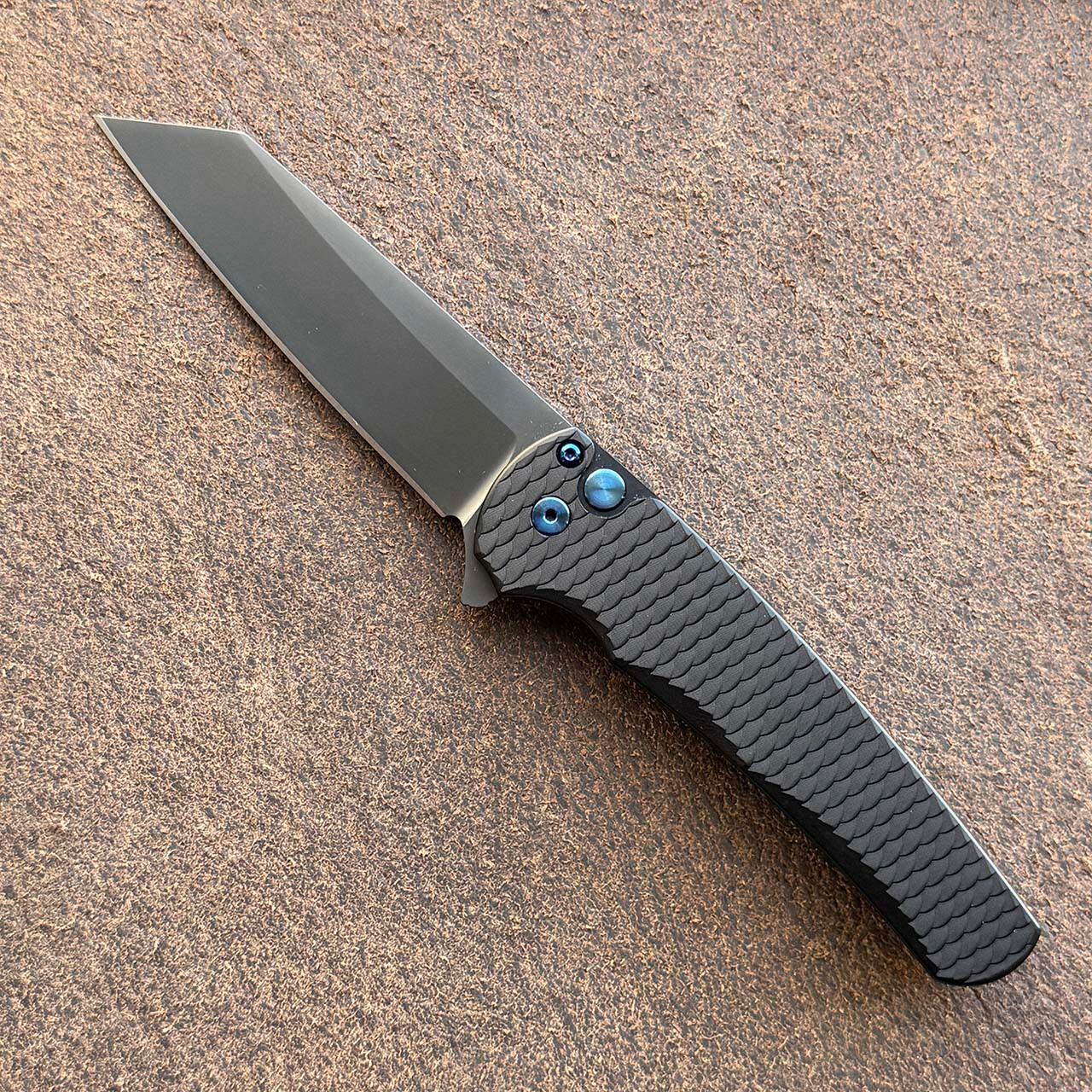 マリブボーイ Pro-Tech Malibu Button Lock Flipper Reverse Tanto Black Dragon