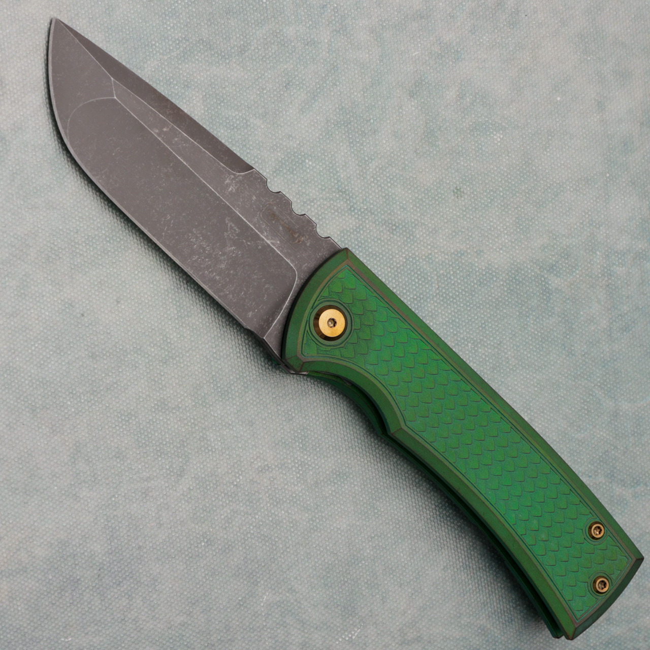 Chaves Knives Redencion 229 Kickstop Flipper S/E Green Dragon