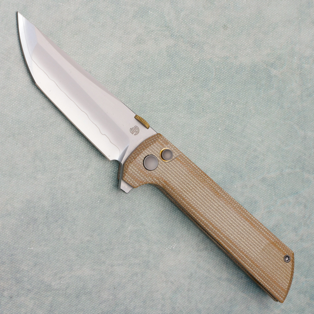 ナリタ　薄端 2点セット North Mountain Blade Chop 2 Button Lock Brown Canvas Micarta