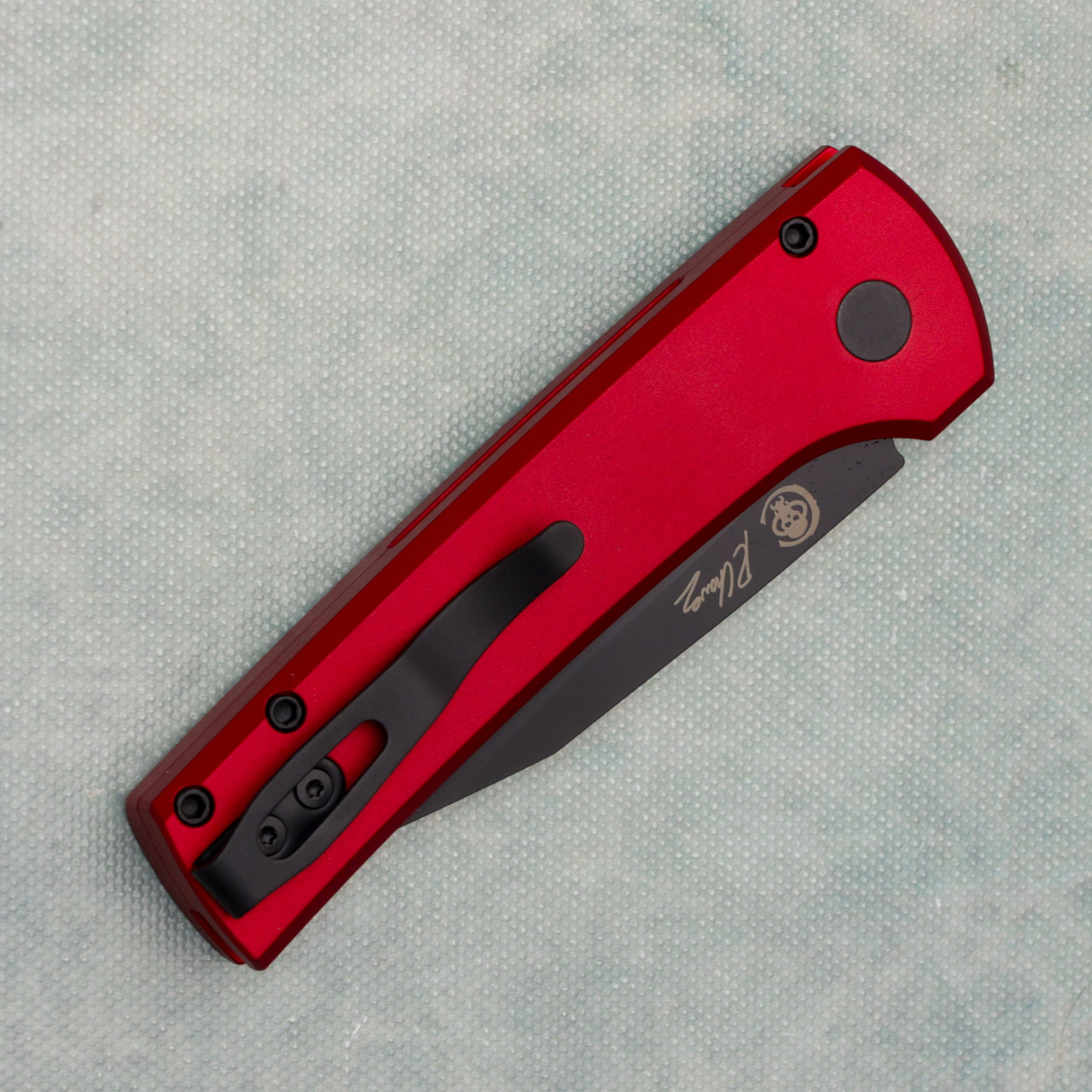 Pro-Tech Chaves Scapegoat Compact Red Handles DLC MagnaMax Blade